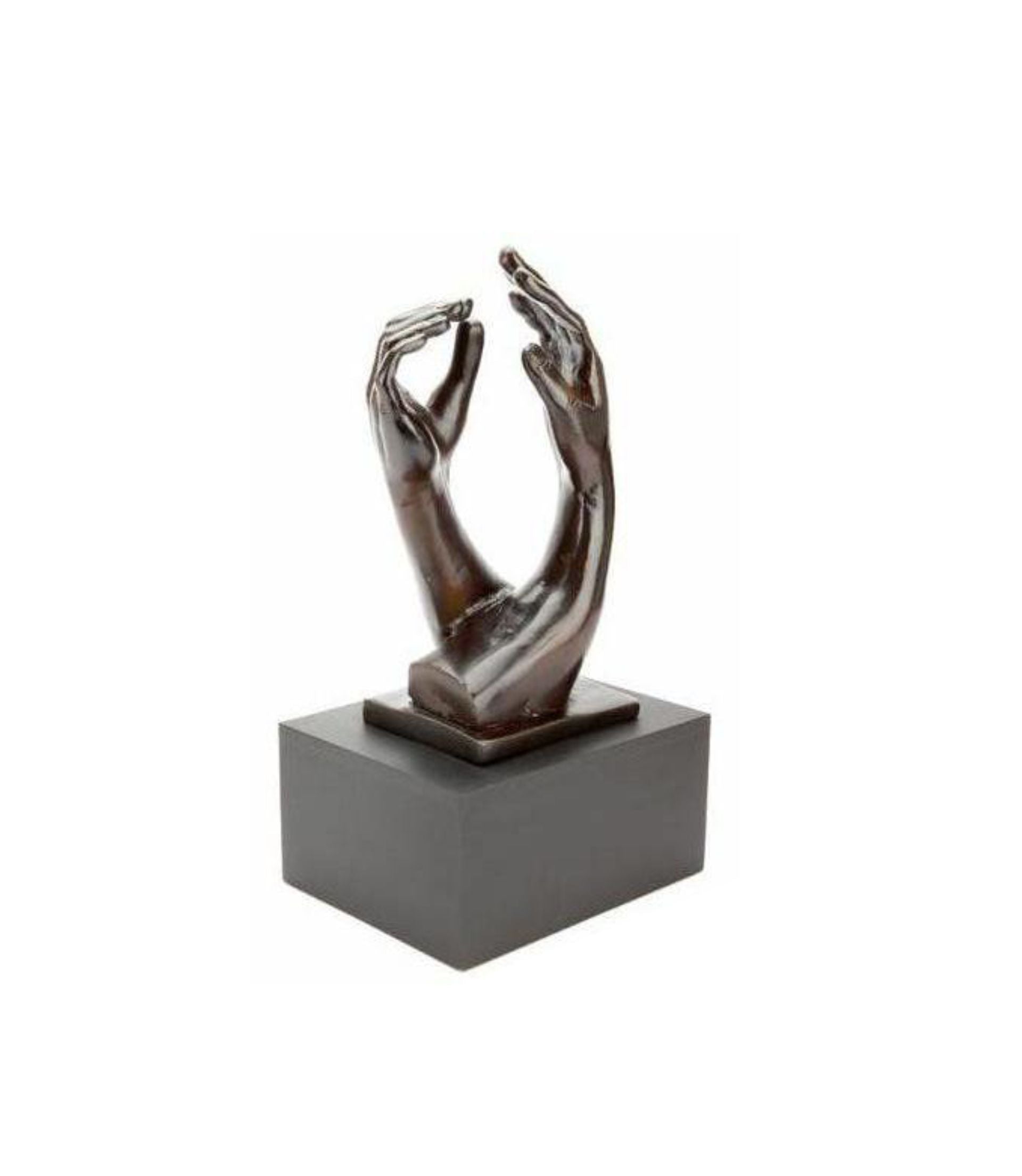 Aluminium Sculpture Cremation Urn – Embracing Hands Design